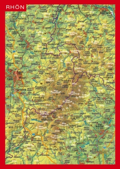Rhön Relief-Postkarte