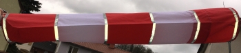 Windsackhülle SAFETY 30cm Rot-Weiß