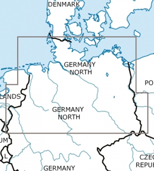 Rogersdata VFR Karte Deutschland Nord 2024