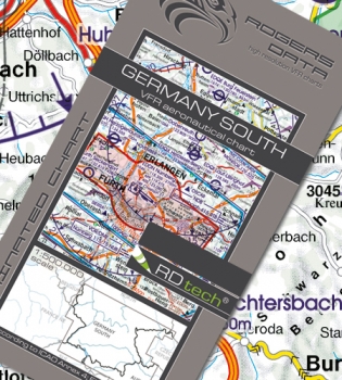 Rogersdata VFR Karte Deutschland Süd 2023