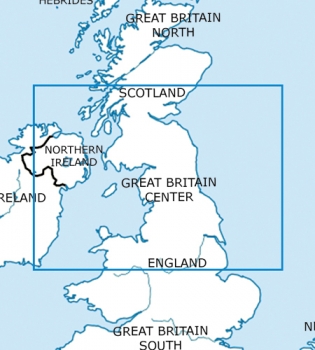 Rogersdata VFR Karte England Zentrum  500k 2024