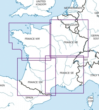 Rogersdata VFR Karte France North East  500k 2022