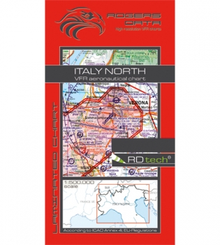 Rogersdata VFR Karte Italy North  500k 2022