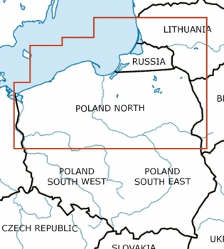 Rogersdata VFR Karte Polen Nord 500k 2024