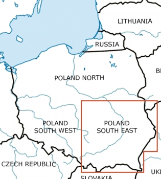 Rogersdata VFR Karte Poland South East 500k 2022