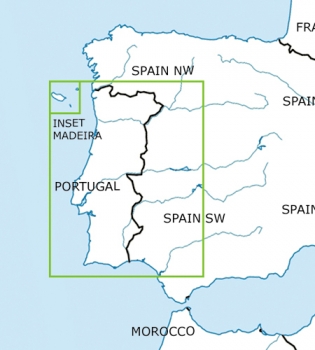 Rogersdata VFR Karte Portugal  500k 2024