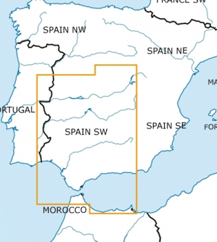 Rogersdata VFR Karte Spanien Sd West  500k 2024
