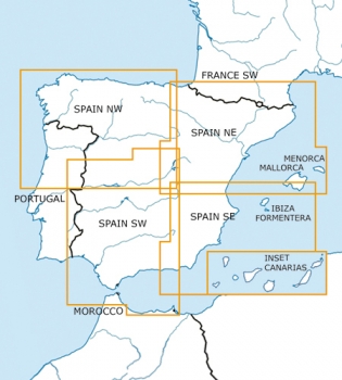 Rogersdata VFR Karte Spanien Sd West  500k 2024