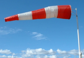 Windsackhülle Standard 65cm Rot-Weiß
