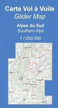 Segelflugkarte Südfrankreich 2023