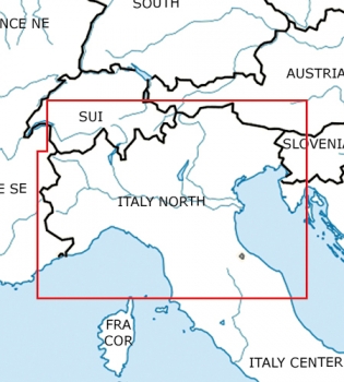 Rogersdata VFR Karte Italien Nord  500k 2023