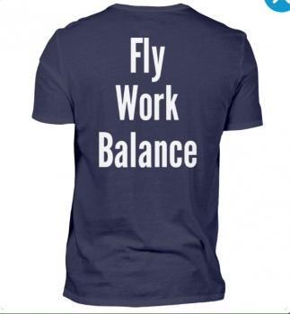 T-Shirt Fly-Work-Balance Herren