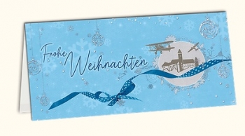 Christmas card for pilots KW blue
