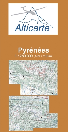 Segelflugkarte Pyrenäen 2025