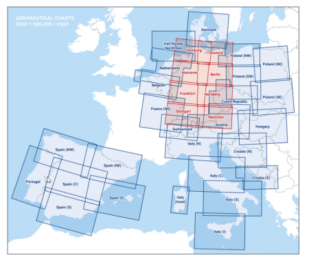 ICAO-Segelflugkarte Stuttgart 2025 Folie