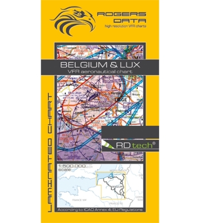 Rogersdata VFR Karte Belgien Luxemburg 500k 2025