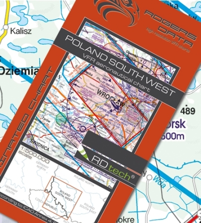 Rogersdata VFR Karte Polen Süd West 500k 2025