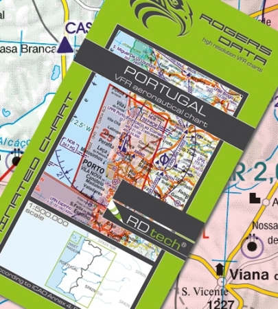 Rogersdata VFR Karte Portugal 500k 2025