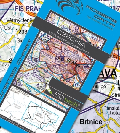 Rogersdata VFR Karte Tschechien 500k 2025