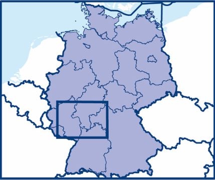 Aeronautical Area Chart Motorflug 2025 Rhein-Main Papier gefaltet