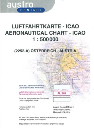 ICAO-Karte Österreich 2025