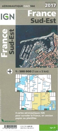 ICAO-Karte Frankreich Süd-Ost 2025