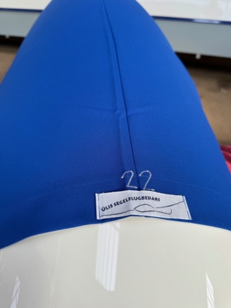 Haubenbezug Staubschutz Blau Doppelsitzer