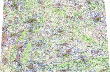 Wandkarte ICAO Deutschland 2026