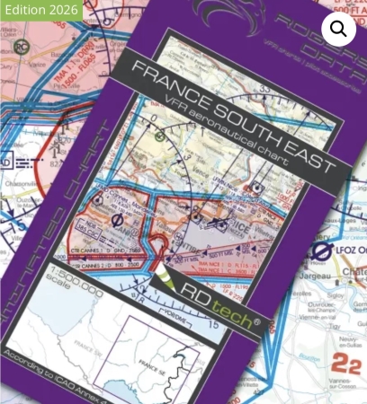 Rogersdata VFR Karte France South East 500k 2026