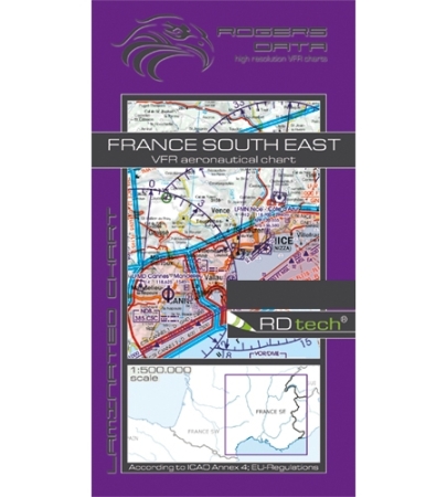 Rogersdata VFR Karte Frankreich Süd Ost 500k 2026