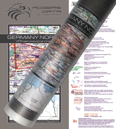 Rogersdata VFR Karte Deutschland Nord Wandkarte 2026 Rogersdata VFR Karte Deutschland Nord Wandkarte 2026