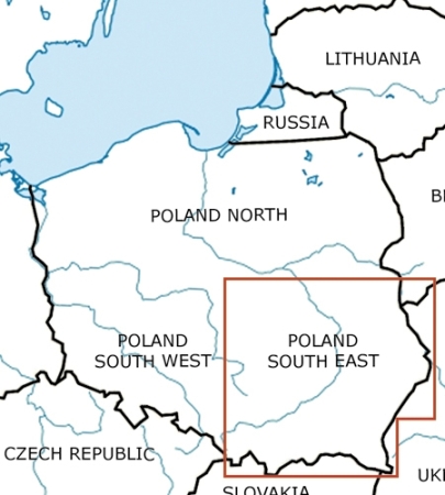 Rogersdata VFR Karte Polen Süd Ost 500k 2026