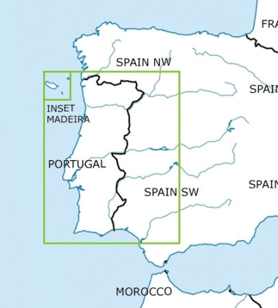 Rogersdata VFR Karte Portugal 500k 2026
