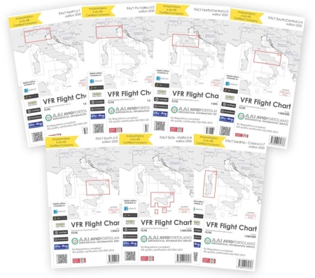 Avioportolano VFR-Karte LI-6 2026 Avioportolano VFR-Karte LI-6 2026