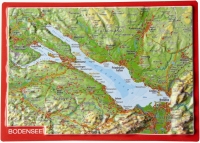 Bodensee Relief-Postkarte