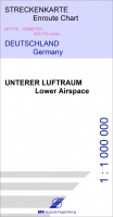 IFR-Streckenkarte Deutschland - Unterer Luftraum mit FIS-Gebiete