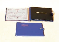 Plane's logbook cover plastic