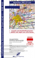 ICAO-Karte München 2024 mit Nachttiefflugstrecken