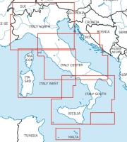 Rogersdata VFR Karte Italy North  500k 2022