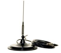 Flight radio antenna with magnetic holder