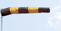 Windsackhülle 30cm Gelb-Schwarz
