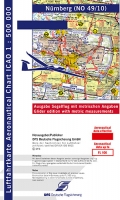 ICAO-Segelflugkarte Nürnberg 2024 Folie