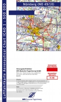 ICAO-Motorflugkarte Nürnberg 2024 Papier
