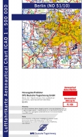 ICAO Motorflugkarte Berlin 2023 Papier