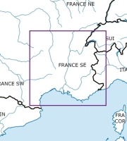 Rogersdata VFR Karte Frankreich Süd Ost 500k 2023