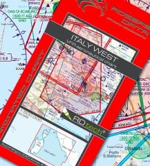 Rogersdata VFR Karte Italien West-Sardinien-Korsika 2026