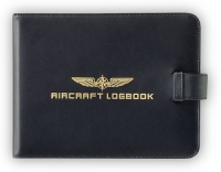 Aircraft logbook bag leather